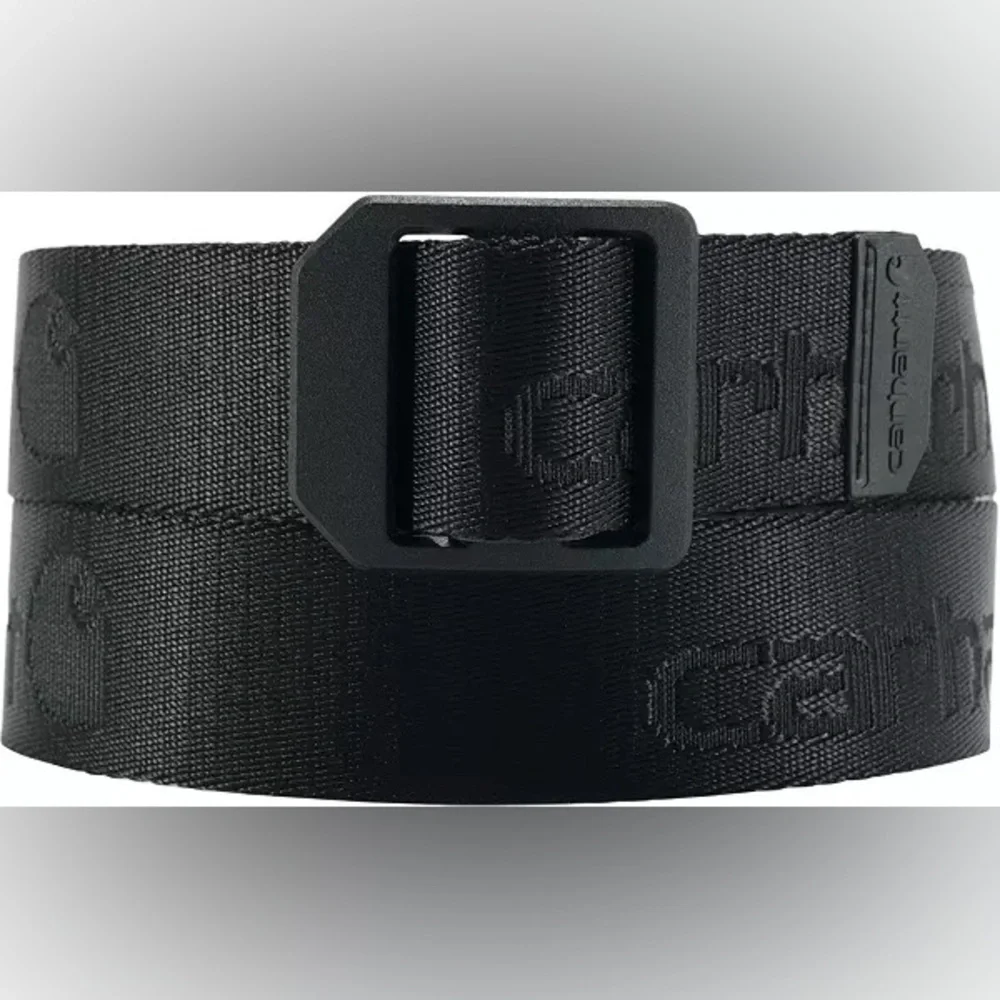 NWT Carhartt Black Nylon Webbing Ladder Lock Belt